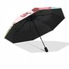 1pc Lively Fox Automatic Opening and Closing Folding - A Good Choice for Gifts, Fashionable and Convenient Umbrella With Cute Cartoon Characters, Dura