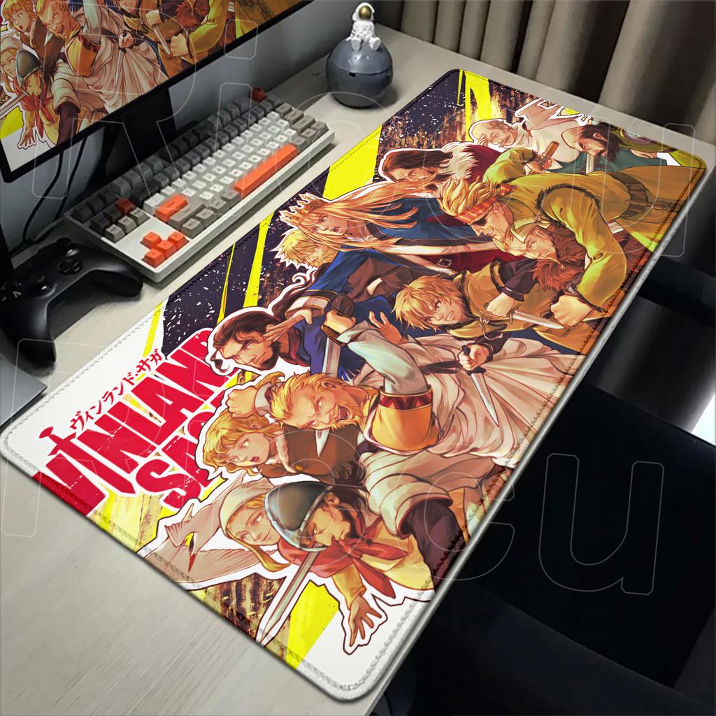 XXL Stor Musmatta Vinland Saga 40x90cm Musmatta E-sport Spel Tangentbordsskydd PC-tillbehör HD Datormatta Skrivbordsmatta