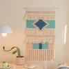 Indian Hand-woven Homestay Fringed Tapestry Decoration Nordic Meter Box Hanging Fabric Background Cloth Bedroom Hanging Cloth