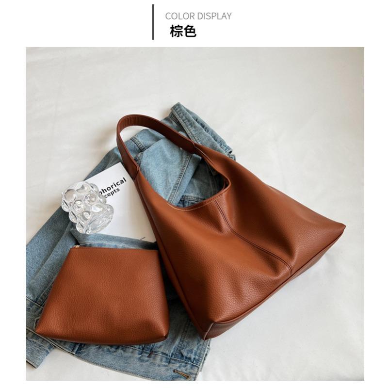 Sense Big Bag Women's Large-capacity New Fashion Shoulder Bag Versatile Commuter Child and Mother Tote Bucket Bag