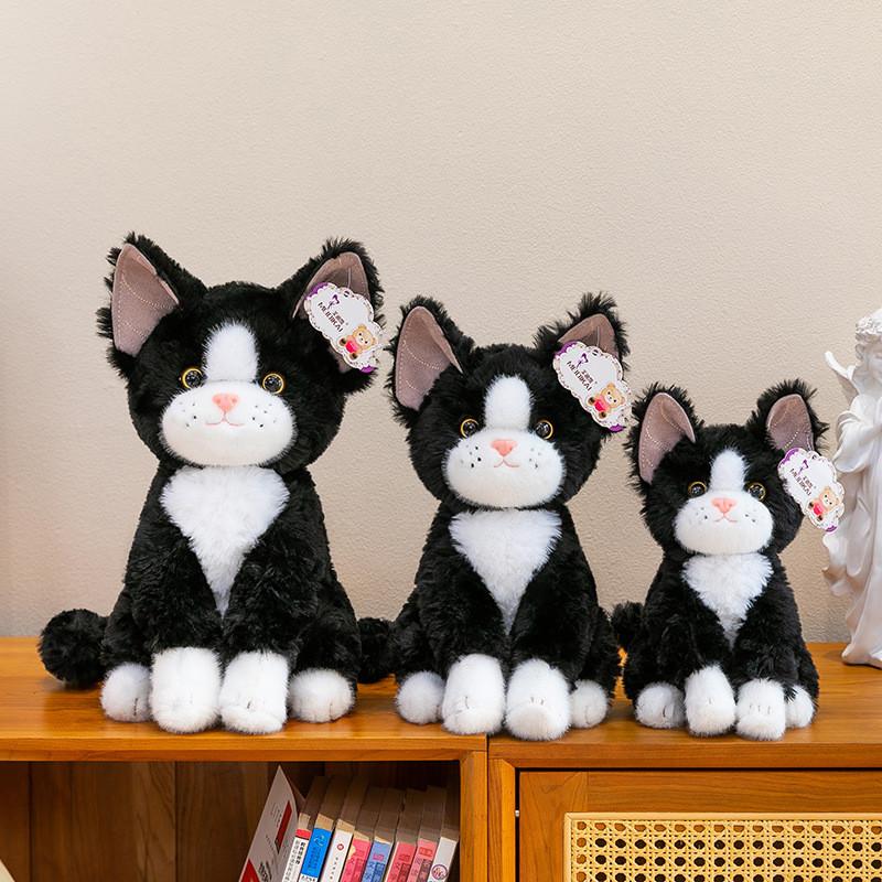 Super Cute Cat Cartoon Plush Doll With Pp Cotton Filling For Birthday Gift And Collection