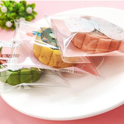 100ks Kreslený obal na pečení Sáček na sušenky Mooncake Sušenky Snacky Samolepící obal na pečení