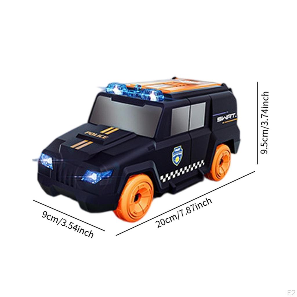 Police Car Toy Electric Vehicle Interactive Children Model Toddlers Truck for Birthday