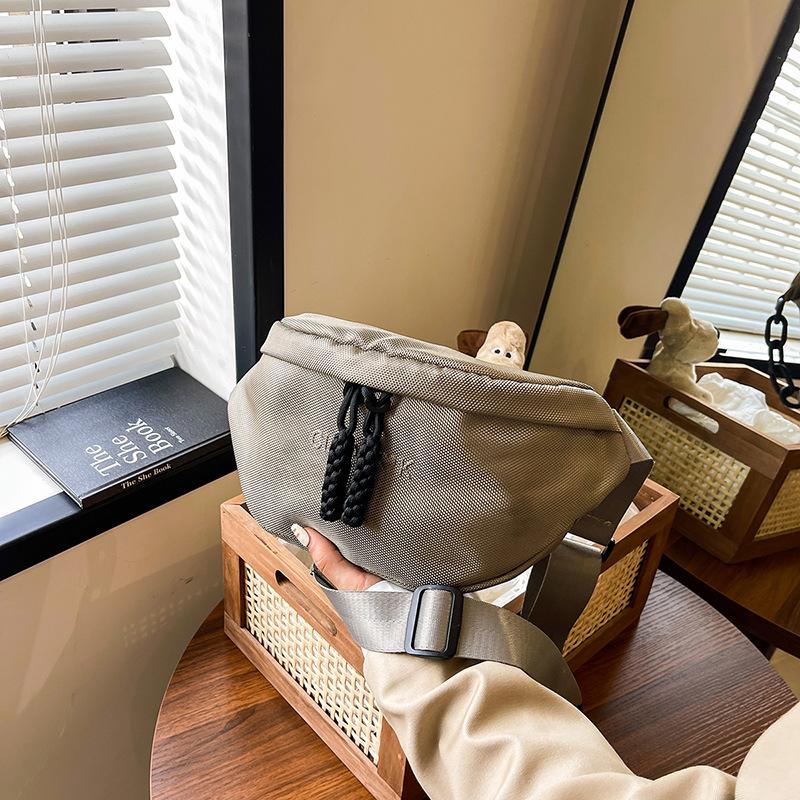 

Модная универсальная холщовая нагрудная сумка для женщин 2024 года, новый рюкзак для активного отдыха на плече, велосипедная поясная сумка, спортивная сумка-мессенджер, сумка для пельменей серый