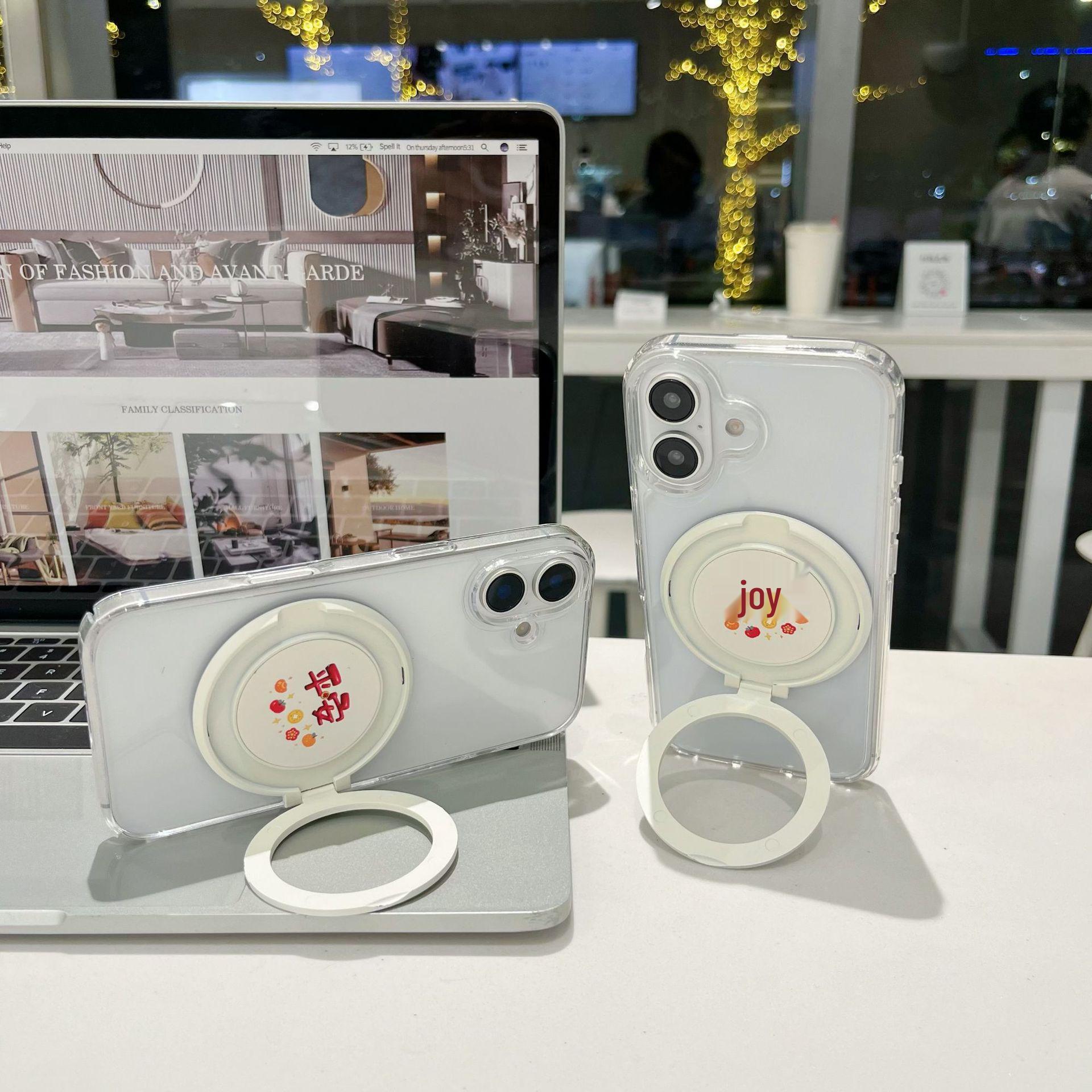 

360° Обертовий Клейкий Тримач-Кільце для Телефону з Регулюванням під Різними Кутами Plain