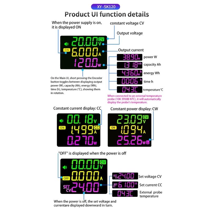 Steps Up/Down Regulated Power Module 120W Adjustable Voltage Regulator For Outdoor Enthusiasts  DIY Electronics
