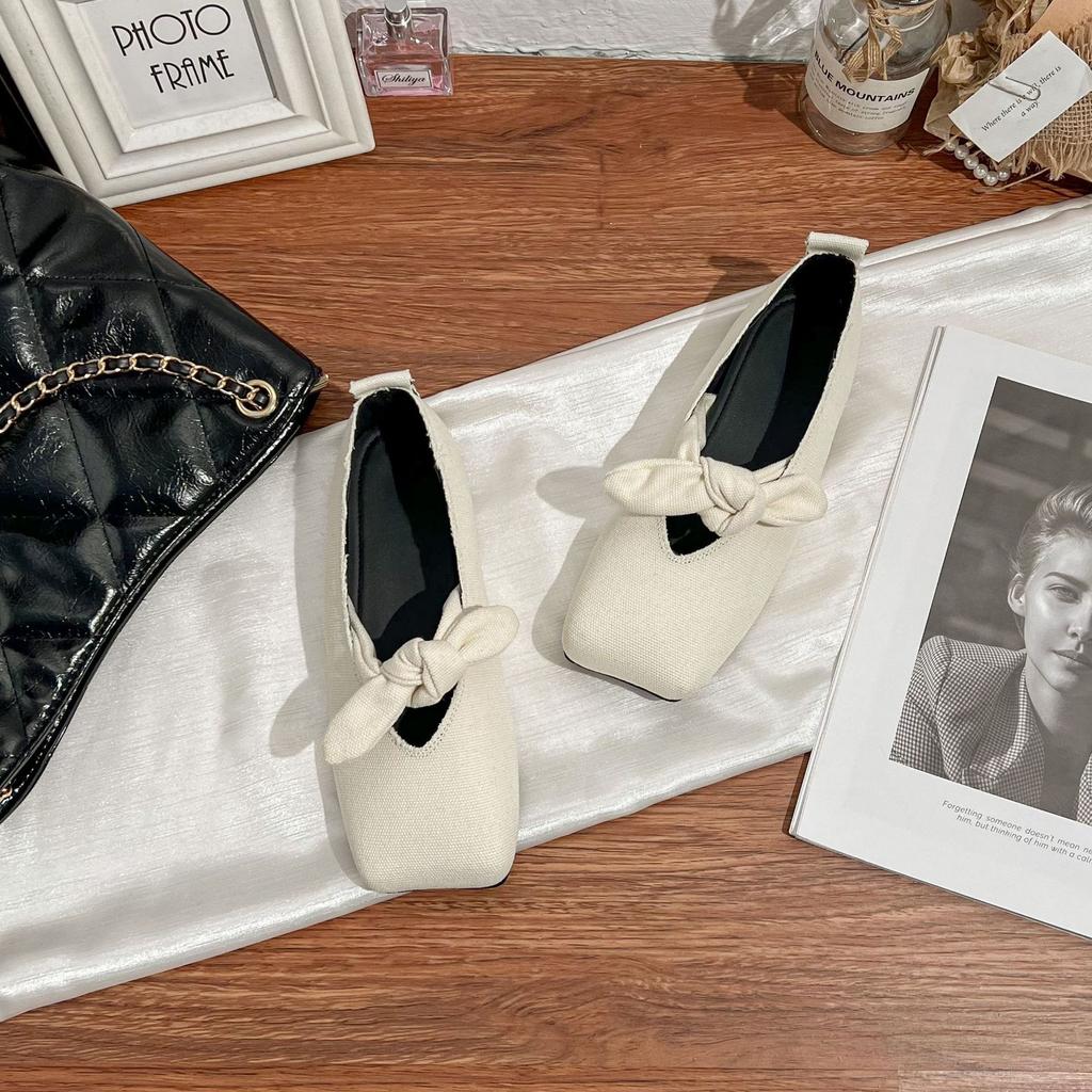 Korean version of casual shoes women's versatile flat shoes 2025 spring and summer new shallow soft-soled Mary Jane shoes Doudou shoes