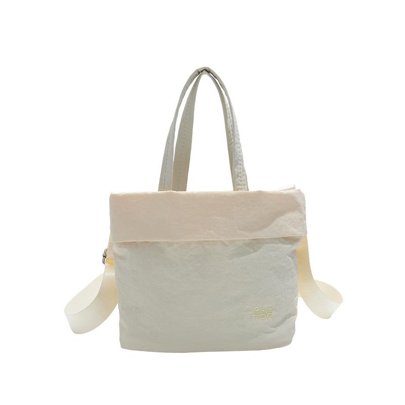 Korean simple Oxford cloth handbag bag women's summer fashion lightweight bucket bag versatile shoulder messenger bag