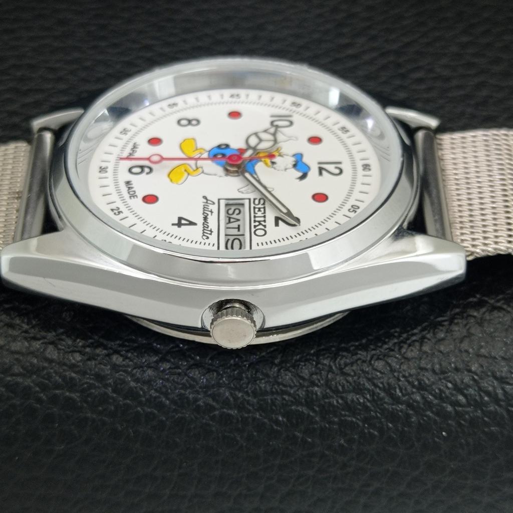 REFURBISHED SEIKO AUTOMATIC 6309A VINTAGE JAPAN MENS WHITE DIAL WATCH a443087-1