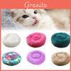 Cama Redonda Aconchegante de Pelúcia Para Cães e Gatos Disponível em Vários Tamanhos e Cores