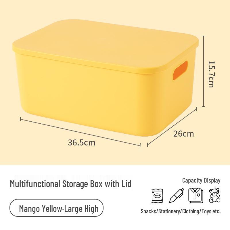 Stapelbarer Kunststoff-Aufbewahrungsbehälter für Haushalt, Wohnzimmer, Schlafzimmer, Studentenwohnheim - Spielzeug-Organizer