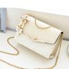 The New 2023 Light Luxury Chain Small Square Bag Shoulder Bag Women's Crossbody Bag Length 21cm High 14cm Wide 8cm