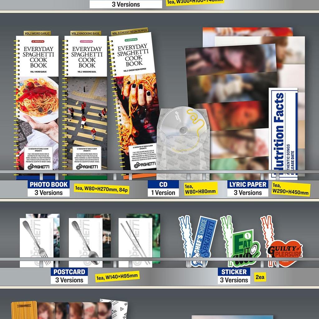 LE SSERAFIM [SPAGHETTI] 1st Single Album