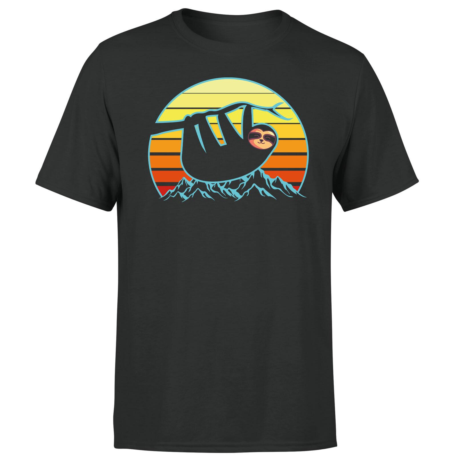 Sloth Vintage Retro 80s Mens Womens T Shirt Mens Womens Tees Top Funny Animal Lovers Tee Top M