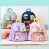 Letter Cartoon Childrens Nylon School Backpack For Kindergarten Kids