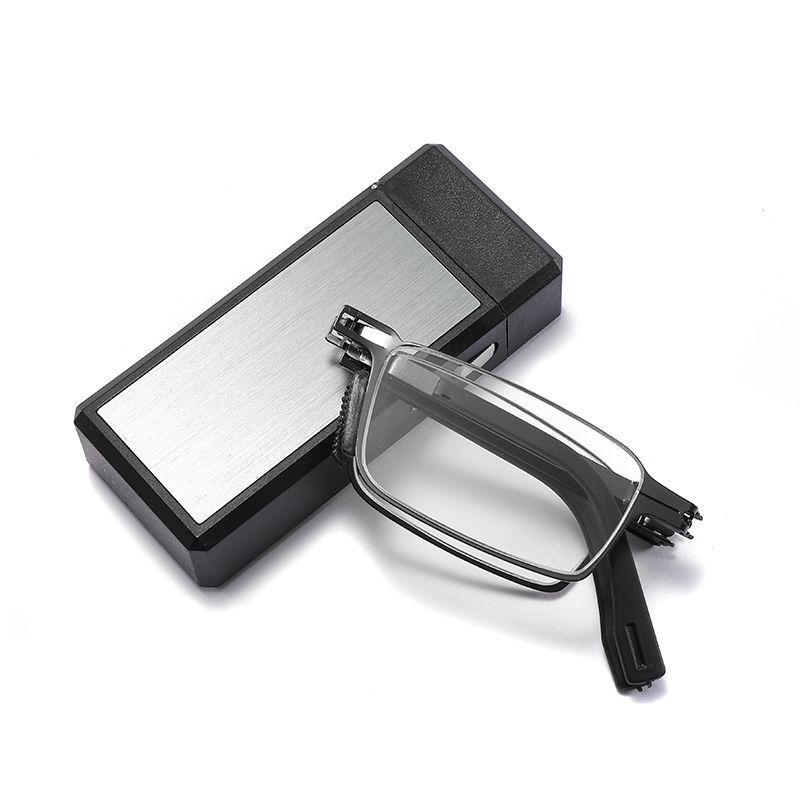 Stylish Foldable Screw-Free Reading Glasses - Portable, Wear-Resistant, HD Full-Frame Available Now.