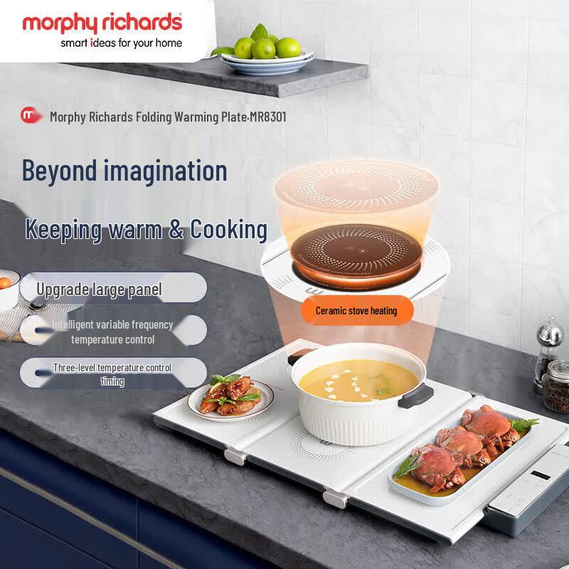 Morphy Richards Folding Food Warming Plate CN plug (adapter included)