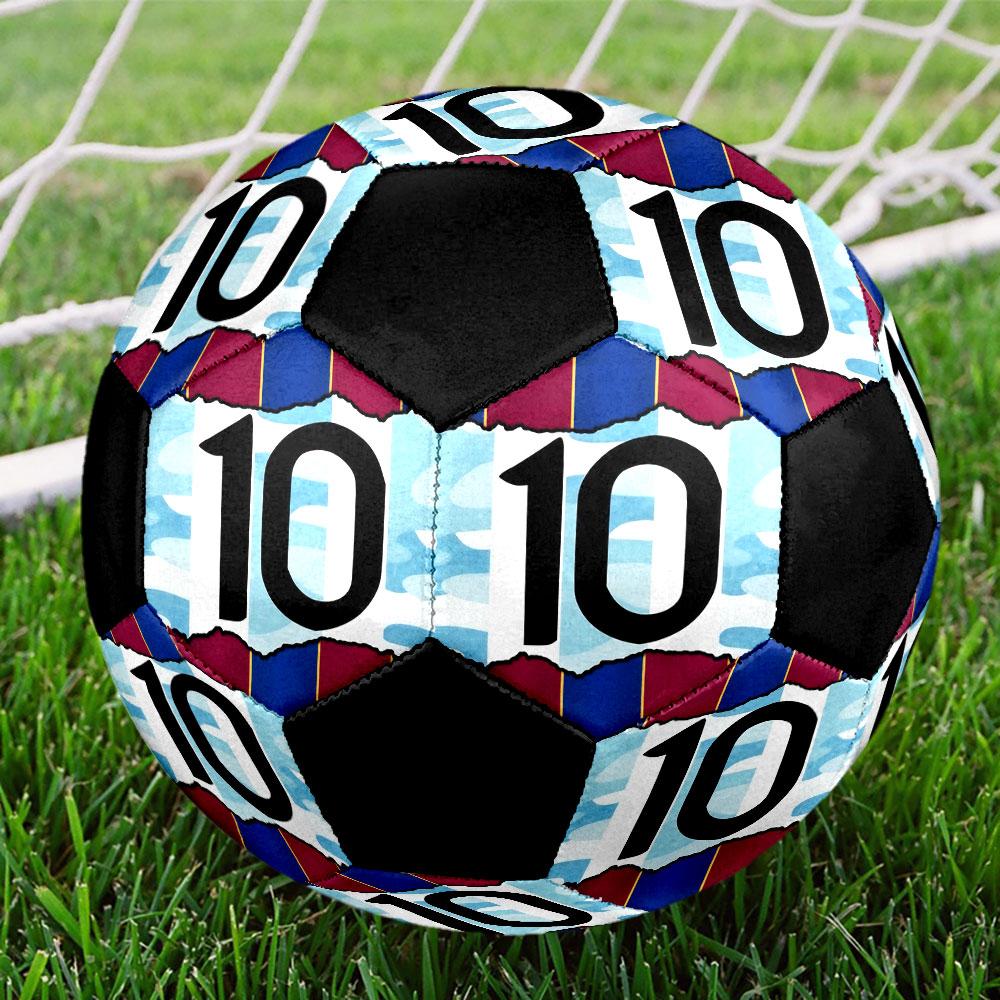1pc Lionel Messi Soccer Ball Size 5 Indoor Soccer Ball Fashion Colorful Backyard Game - Great For Sports Fans Gift HE41