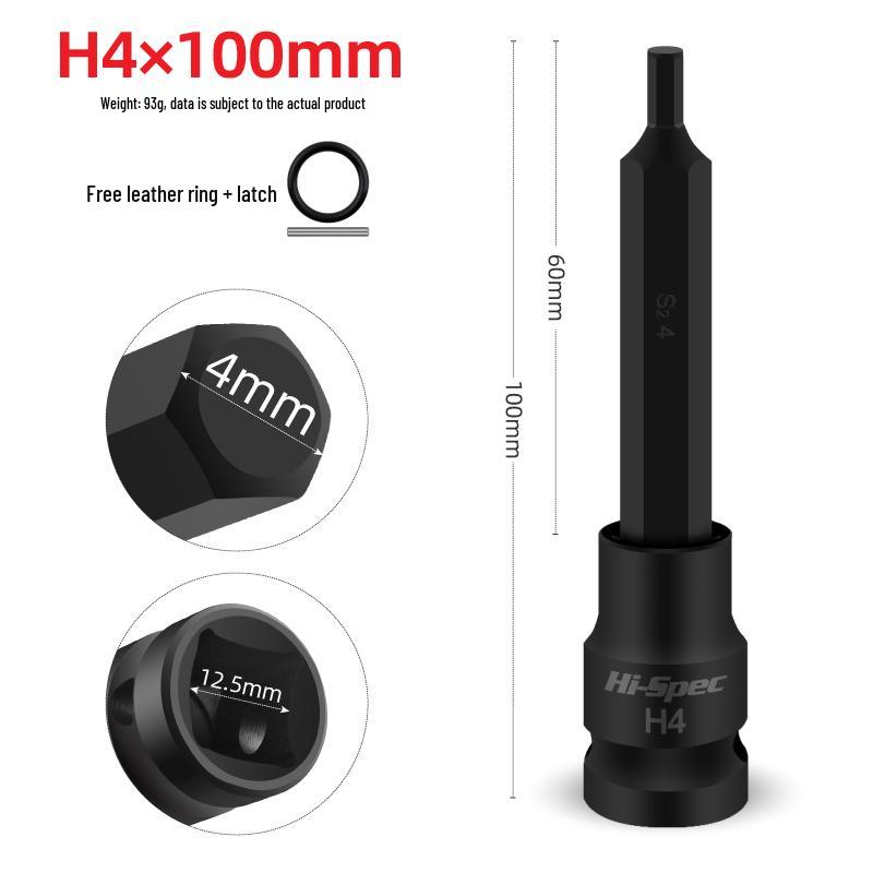 Hexagonal S2 Electric Impact Wrench Screwdriver Bit