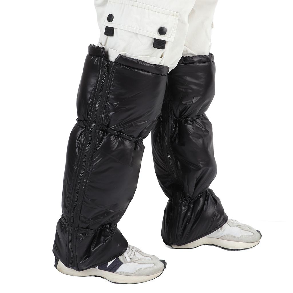 Warm Knee Pads Nylon Fleece Windproof Leg Knee Protectors for Snow Cycling Riding Skating Warm Knee Pads for Skating