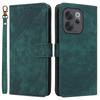 Wallet Case for vivo - Leather/PU, Green, With Lanyard