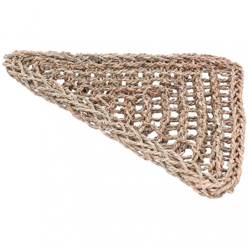 Triangular 32x32x42CM Lizard Hammock Animal Crawling Mat Straw Matress Reptile Hanging BedYMJJ