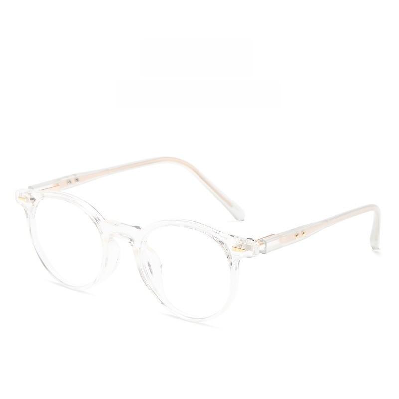 Tr90 Round Blue Light Blocking Eyeglass Frame With Minimalist Design For Fashionable Women
