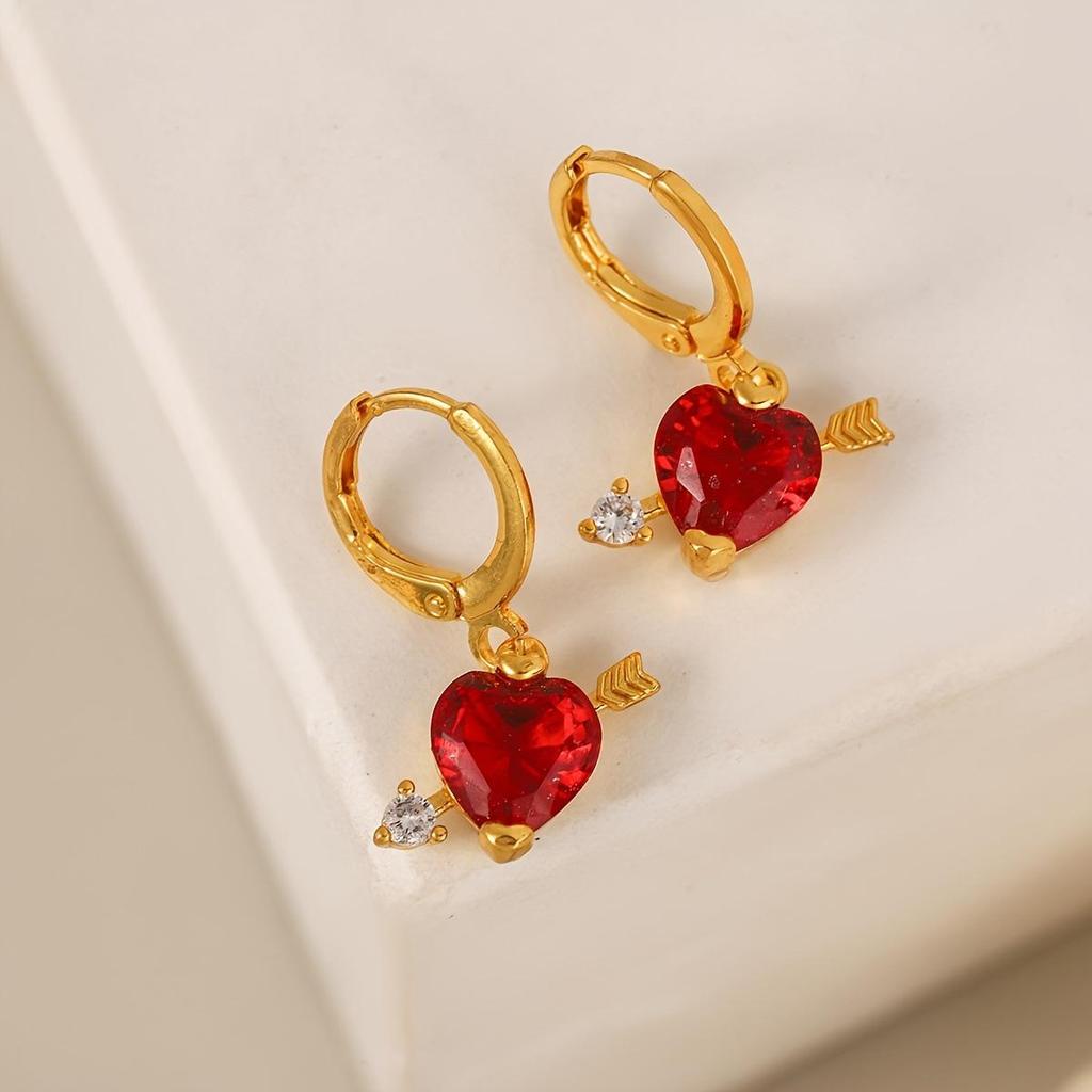 Exquisite Rhinestone Pendant Earrings – Simple, Modern Cold Style for Women