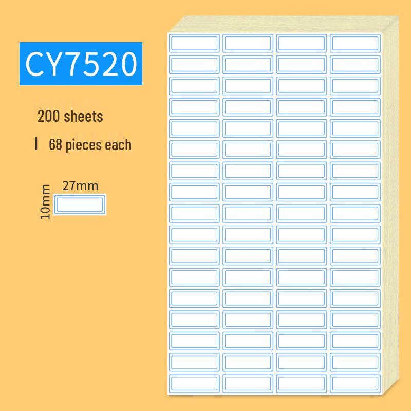 Handwritten Self-Adhesive Label Stickers for Office and Memo Marking