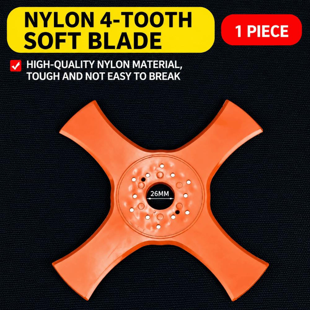 3 Teeth Design Nylon Trimmer Blade 4 Teeth Design Grass Trimmer Blade Lawn Maintenance