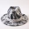 New European and American style letter printing fashion top hat men's and women's fashion jazz hat sunscreen sun hat