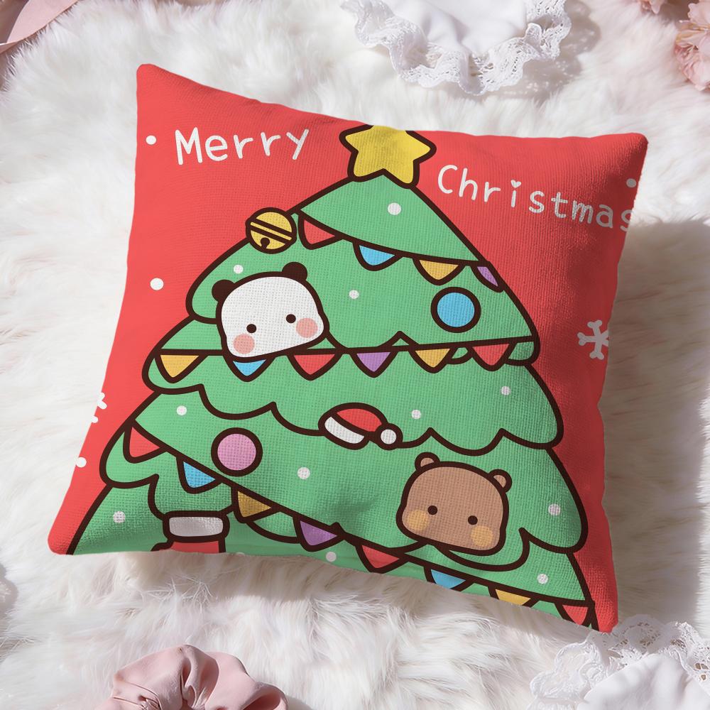 Cute BUBU DUDU Cushion Cover Premium Comfort Reversible Pillow Cove -Two in One Design for Any Room & Car Interior