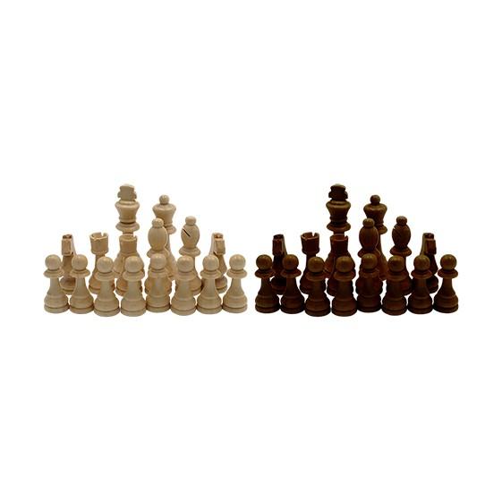 Wooden Chess Pieces Game 11 Cm (white+black)