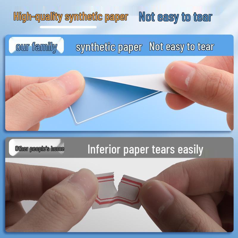 Waterproof Writable Self-Adhesive Color Label Stickers for Food Storage and Organization