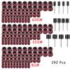 Sanding Drum Set #80-#600 Grit 132/192/384/528 Pcs Sanding Mandrel for Dremel Rotary Tools Abrasive Tools Sanding Band Polishing