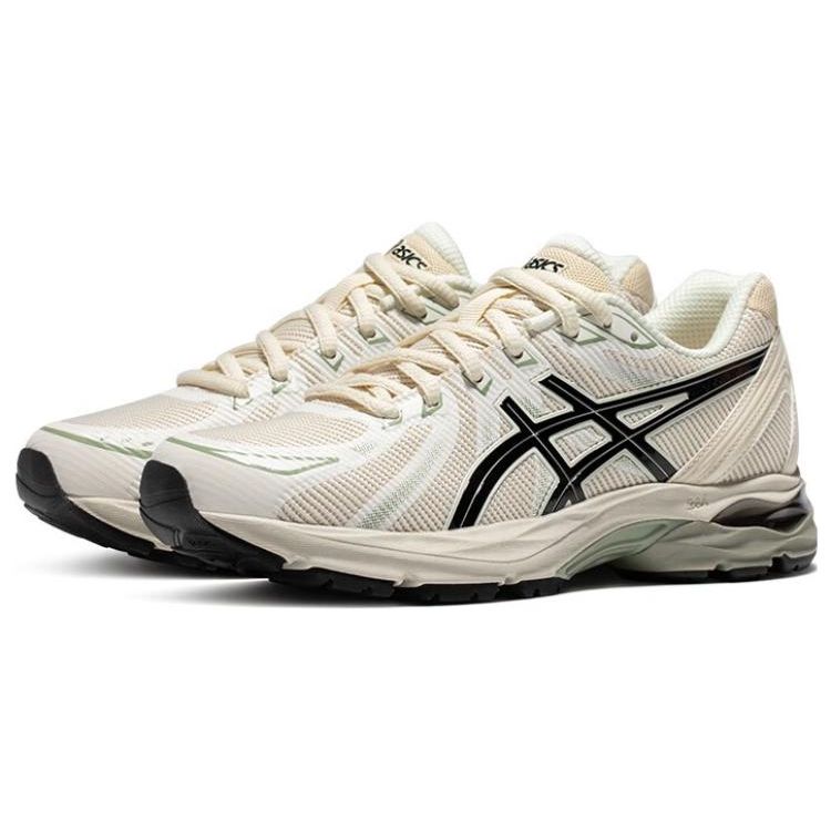 Asics Gel-Flux Comfortable Fabric Synthetic Leather Durable Breathable Low-Top Casual Running Shoes Women sneaker Gray Black 1012B632-020