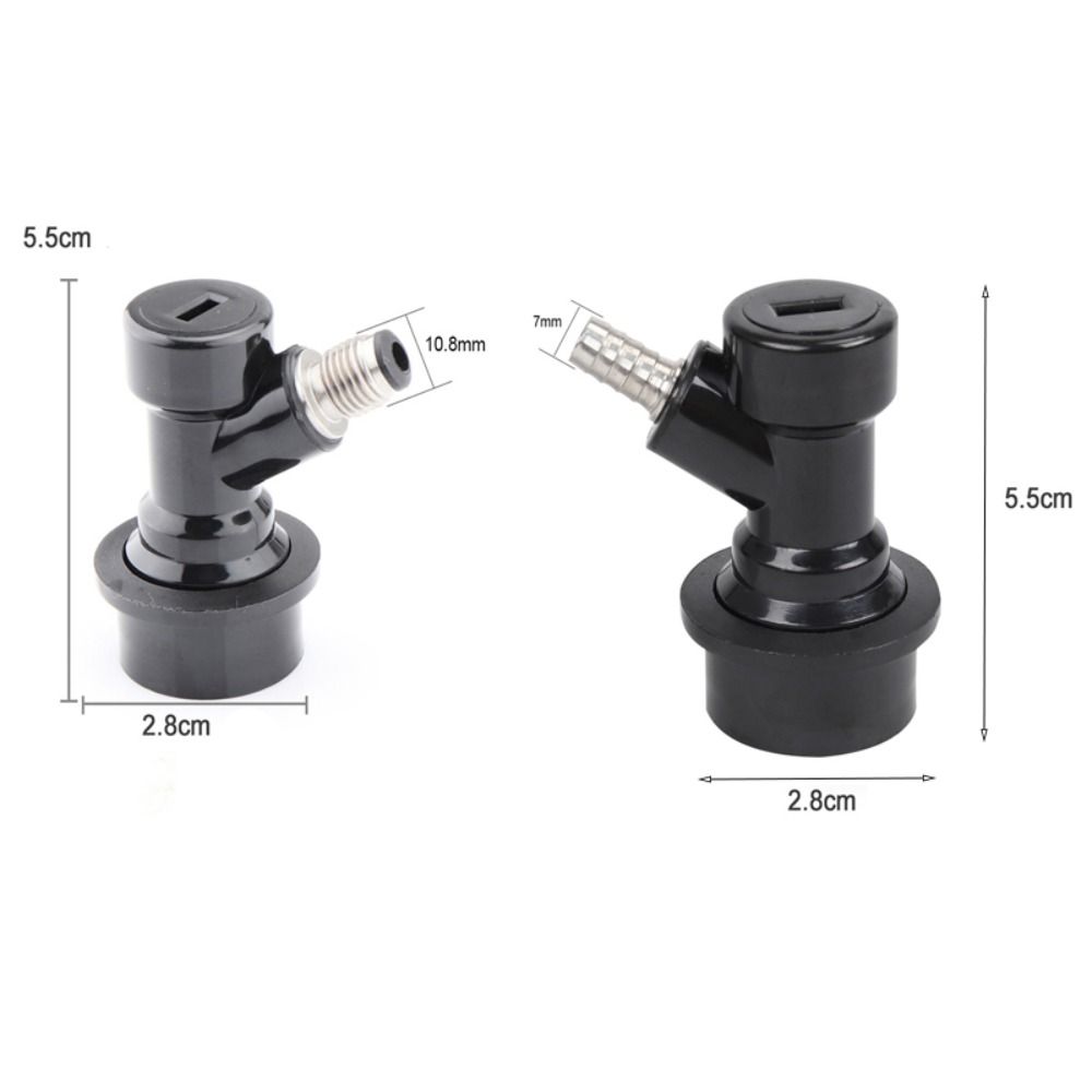 Replacement Dispenser Swivel Keg Ball Lock Disconnect Set Beer Keg Connector  Household