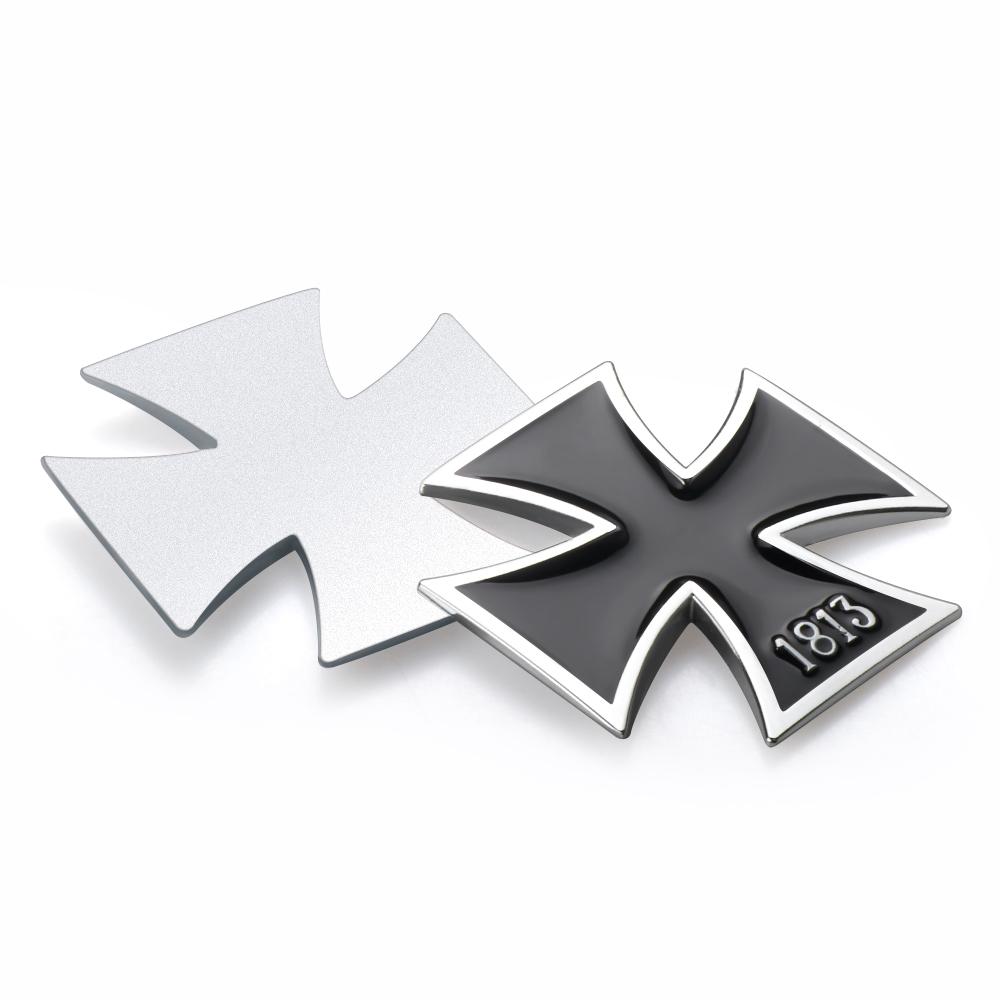 Car Styling 1813 Cross Badge Decoration Metal Sticker for Chevrolet Lada Cadillac Renault Toyota Suzuki Nissan Volvo Ford Jaguar R4