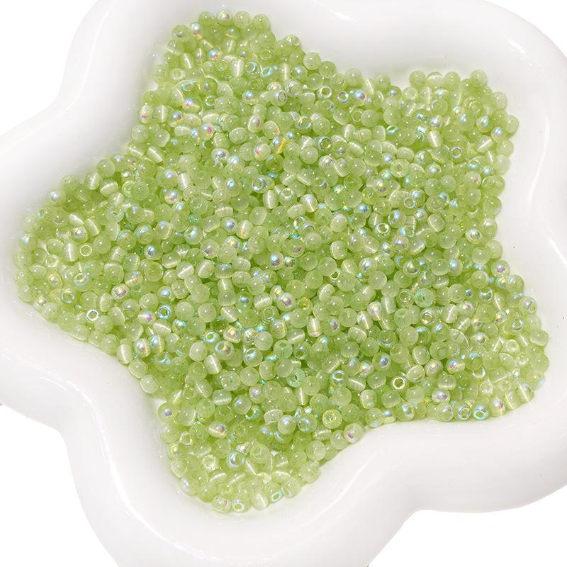 10g Aurora Cat Eye Glass Seed Beads: High-Quality DIY Beading Accessories for Handmade Bracelets