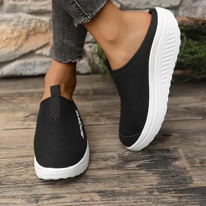 נעלי נשים קיץ נגד החלקה חצי נעלי בית לזוגות גברים נעלי הליכה יומיומיות עבות עם סוליה להגבהת גובה