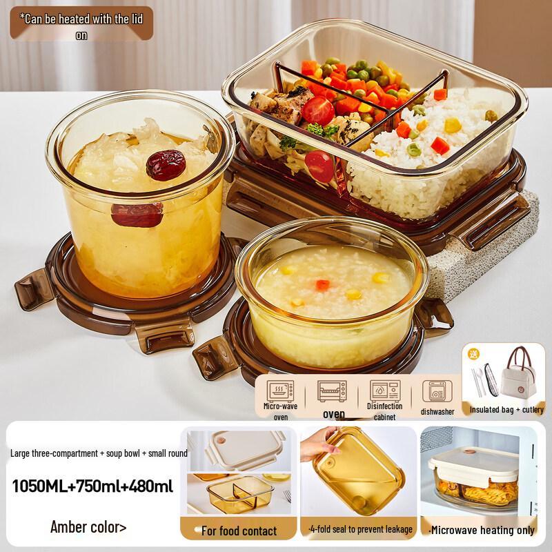 Qiewei Borosilicate Glass Food Storage Container