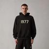 ESSENTIALS FOG 1977 Unisex Hoodie - Flocked Velvet, Loose Fit, Autumn/Winter Trend