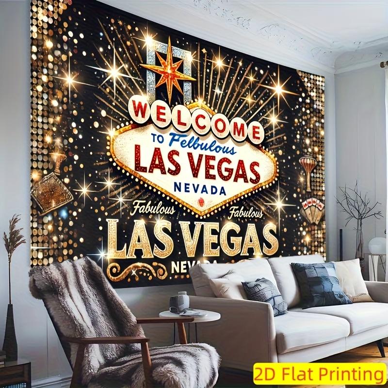 2D-Ebene einteilige Grußbotschaft aus Las Vegas Polyester Fotografie-Hintergrund Fahne Party-Foto-Hintergrund