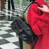 Unisex Messenger Bag Genuine Leather Nylon Crossbody Handbag Daily Commute