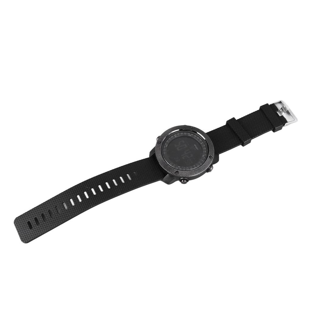 Sports Watch Waterproof Multifunctional PU Strap LED Light Large Screen Display Stopwatch Alarm Digital Watch for