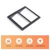 LHD Carbon Fiber ABS Headlight Adjustment Switch Trim For Toyota Hilux 2016-