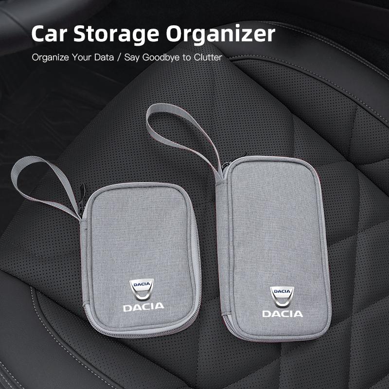 Accessories Portable Earphone Protective Cover Storage Bag For Dacia Duster Logan Sandero Jogger Spring Stepway Dokker Lodgy MCV