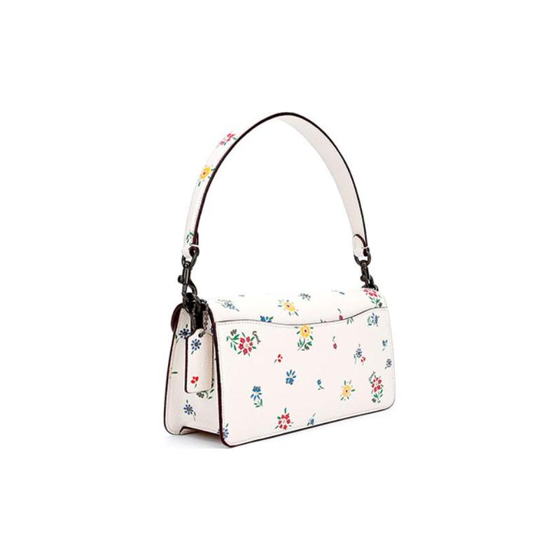 Coach Tabby 26 Floral Print Leather Dionysus Bag Handbag Shoulder Bag Crossbody Bag Medium Women's White