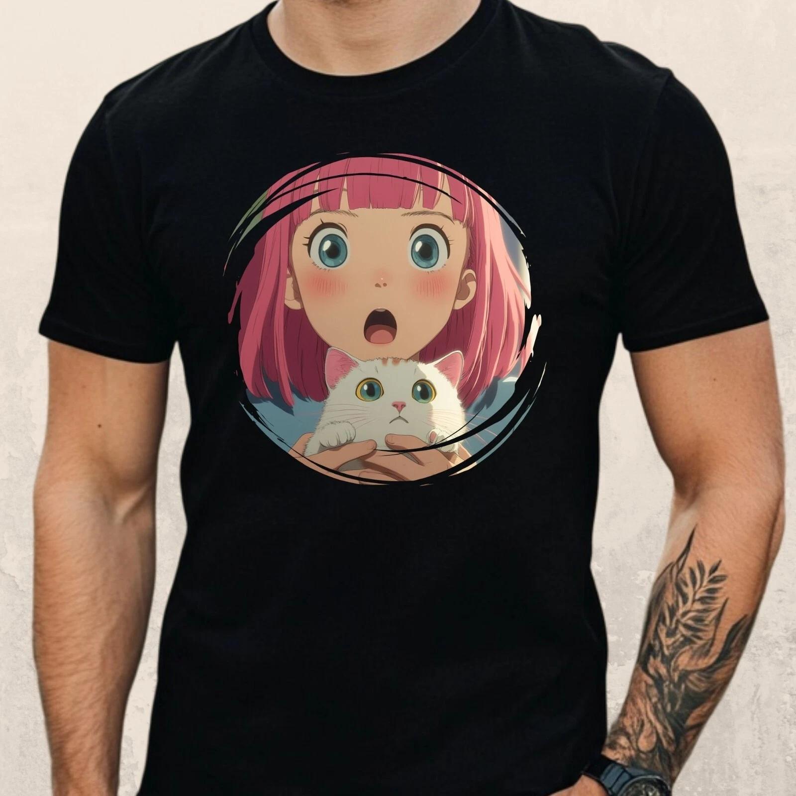 T-Shirt Herren Anime Girl Motiv Baumwolle Größe S bis 5XL XXXL