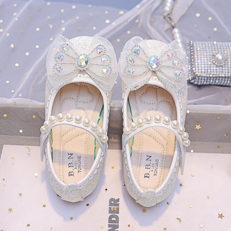Girls' Princess Shoes Autumn New Girl Single Shoe Soft soled Girls' Shoe Fashion Children's Flat Shoes Versatile Children Shoes